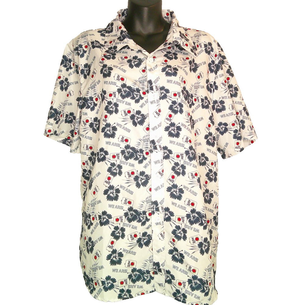 BDA Penn State, "We are" Miller Lite Short Sleeve Hawaiian Shirt - Men's Medium